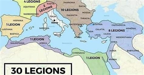 Map Of The Legions Of The Roman Empire Album On Imgur