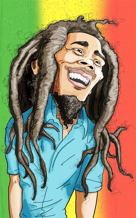 Atilla Bob Marley Celebrity Caricatures Caricature