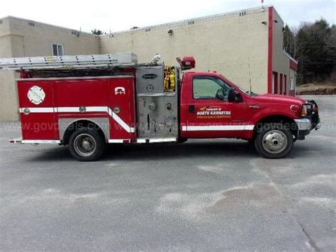 2001 Ford F-550 Fire Truck - FIRE TRADER Classified By GovDeals.com