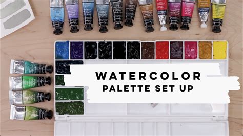 How To Setup A Personal Watercolor Palette Youtube