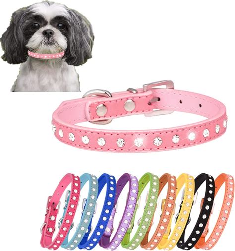 Strass Hundehalsband Niedlich Kristall Diamant Katzenhalsband Weiches