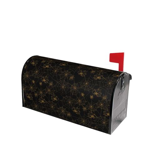 Lsque Gold Spiders And Cobwebs Mailbox Cover Standard Size Magnetic