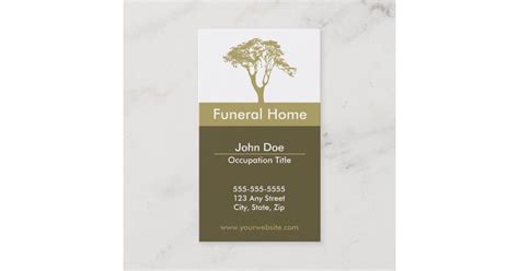 Funeral Home Business Card | Zazzle