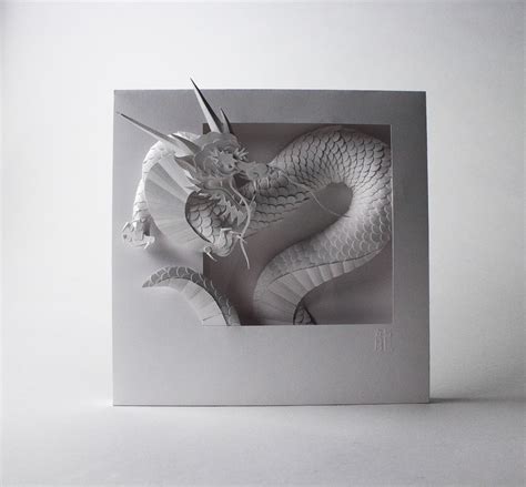 Dragon Paper Sculpture On Behance