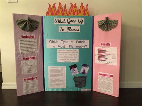 Rainbow Fire Science Fair Projects