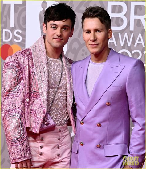 Photo Tom Daley Pink Outfit To Brits Dustin Lance Black 03 Photo