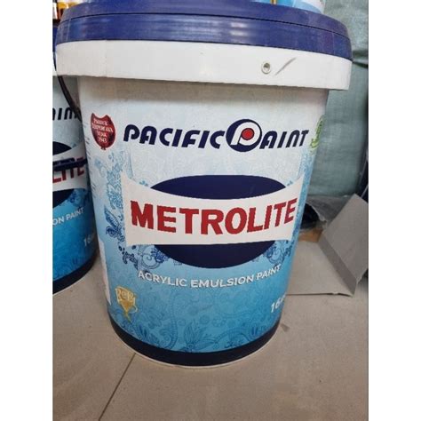 Jual Cat Tembok Metrolite 16 Liter Putih Shopee Indonesia