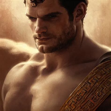 Henry Cavill As A Greek Gladiator Gorgeous Amazing Stable Diffusion