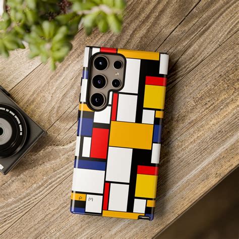 A Piet Mondrian Inspired Samsung Galaxy Phone Tough Case Dual Layer