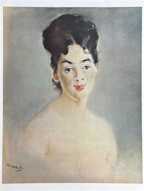 Douard Manet Exhibition Poster Naked Woman Female Portrait Nude Very