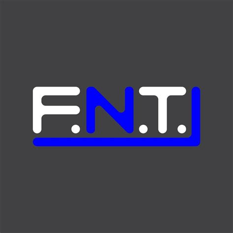 Fnt Letter Logo Creative Design With Vector Graphic Fnt Simple And