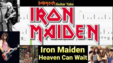 Heaven Can Wait Iron Maiden Guitar Bass Tabs Lesson Youtube