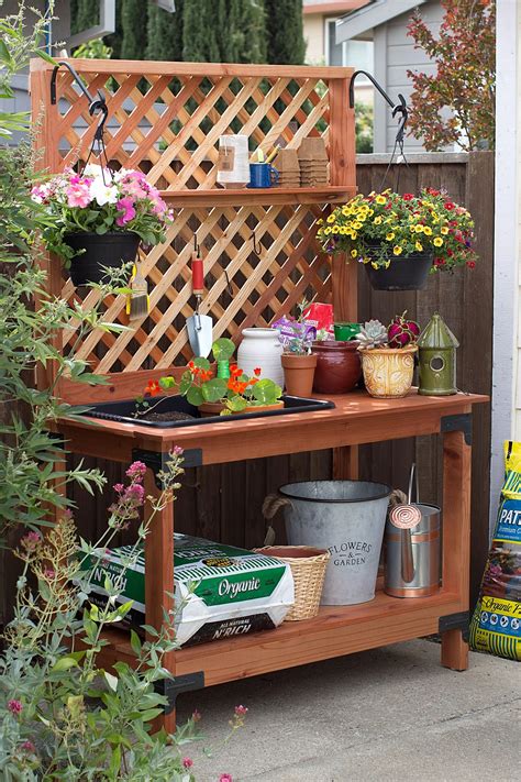 DIY How To Build An Outdoor Potting Bench Building Strong