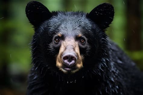 Premium AI Image | A American Black Bear portrait wildlife photography