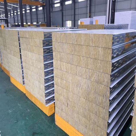 Ppgi Fireproof Kiln Rock Wool Sandwich Panel