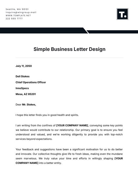 How To Write A Formal Business Letter Business Letter Layout ... 
