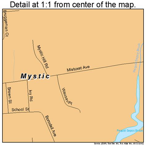 Mystic Connecticut Street Map 0949810