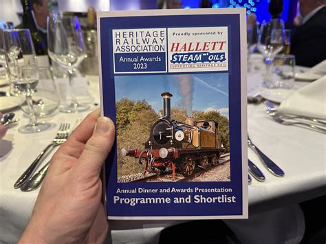 Tim Dunn On Twitter I Am At The Heritage Railway Association Awards