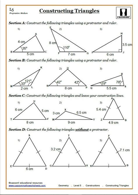 Building Construction Math Worksheets