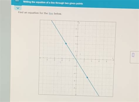 Writing The Equation Of A Line Through Two Studyx