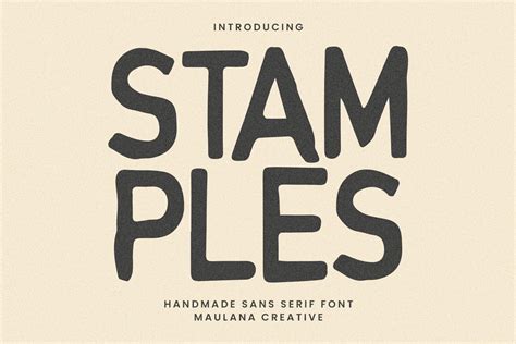 Stamples Handmade Sans Serif Font By Maulana Creative Thehungryjpeg