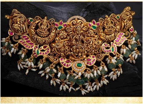 Traditional Lakshmi Kundan Choker Indian Jewellery Designs