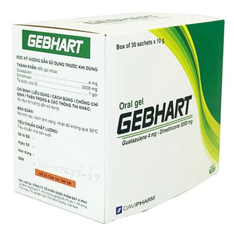 Gebhart Guaiazulene 4 Mg Dimethicone 3000 Mg Davipharm H 30g SHOPTHUOC