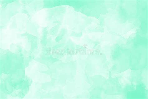 Watercolor Texture on Paper in Sea Green Color for Background, Abstract ...