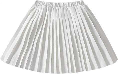 Amazon Cozyease Girls Solid Elastic Waist Pleated Skirt Casual