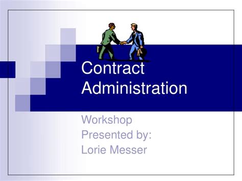 Ppt Contract Administration Powerpoint Presentation Free Download