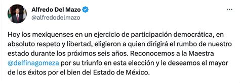 NMás on Twitter El gobernador del Estado de México Alfredo del Mazo