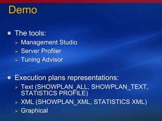 Sql Server Execution Plans PPT