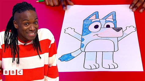 Learn how to draw Bluey - CBeebies