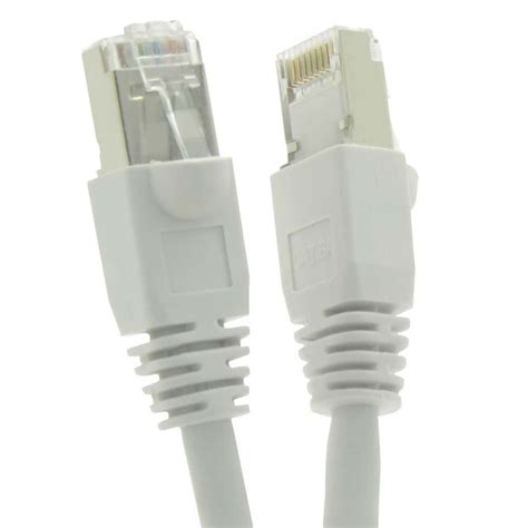 Panduit 7FT Cat6A 10GbE Shielded (S/FTP) Snagless Patch Cable 26AWG — White (10-Pack) (UTPSP-C6A-STP-7FT-WH-10PK)