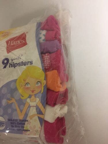 Hanes Girls Assorted No Ride Up Cotton Hipster Panties 9 Pack Size 4 Open Pack 75338527697 Ebay