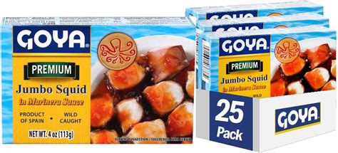 Goya Foods Octopus Style Squid Pieces In Marinara Sauce Ounce Pack