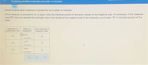 Answered Decide Whether Each Molecule Or Bartleby