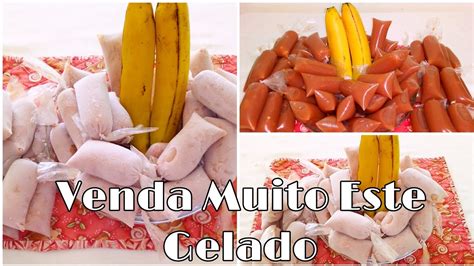 Gelado de Múcua Banana Venda muito esta receita YouTube