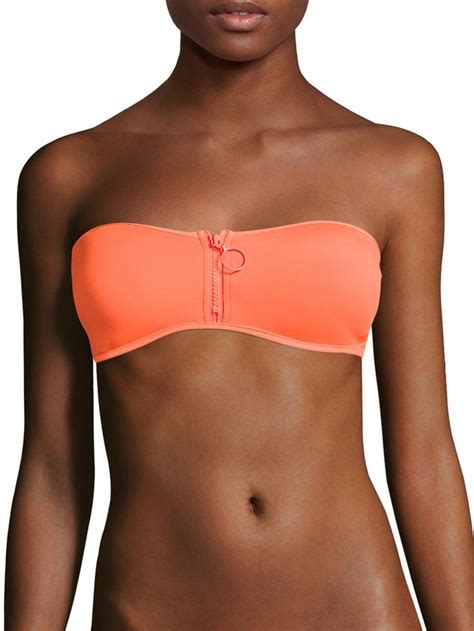 Stella Mccartney Swim Neoprene Mesh Bikini Top Bikinis Bikini Tops