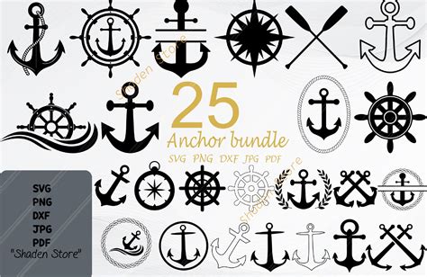 Anchor SVG Bundle Anchor Svg Graphic By Shaden Store Creative Fabrica