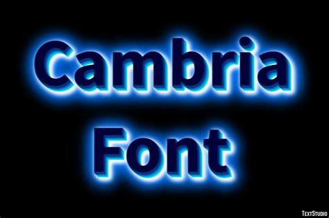 Cambria Font Font