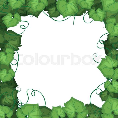 An Ivy Leaf Border Stock Vector Colourbox