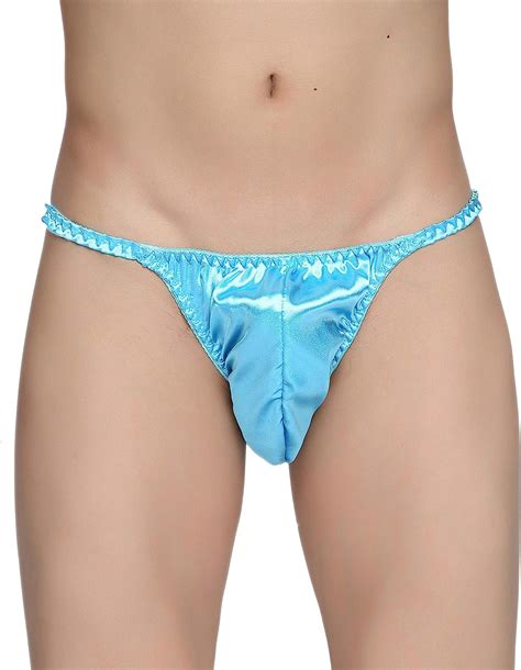 Satini Men S Underwear Satin Tanga Bikini Briefs Panties At Amazon Men