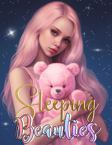 Sleeping Beauties Coloring Book For Adults 15 Gorgeous Pajamas Girls