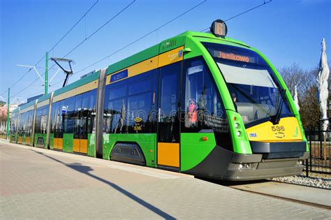 Streetcar Tramino In Poznan Poland Editorial Image Image Of Transport