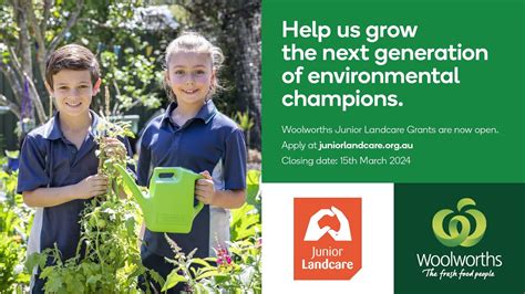 Woolworths Junior Landcare Grants Youtube