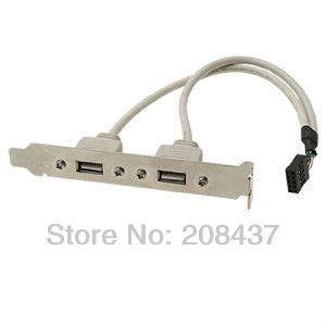 Купить Dual usb порты материнской платы кабель адаптер задней панели ...