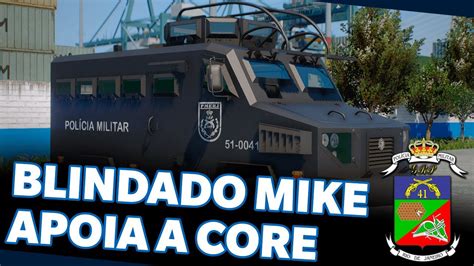 Blindado Mike Apoia A Core Em Emboscada No Estacionamento Vermelho E