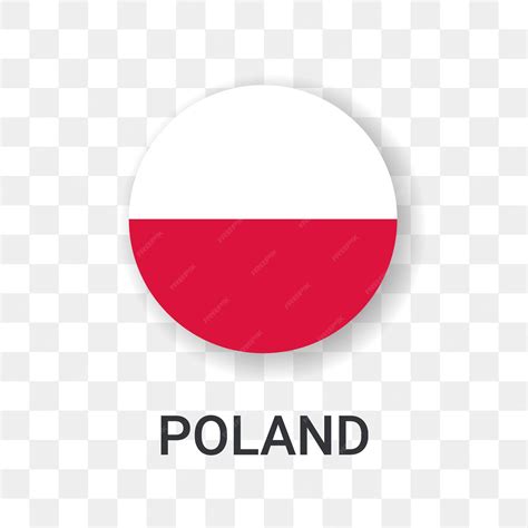 Premium Vector | Round flag of poland vector icon illustration isolated
