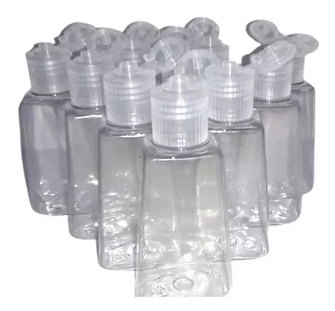 100 Envases Pet 30 Ml Botella Plastico Gel Tapa Flip Top